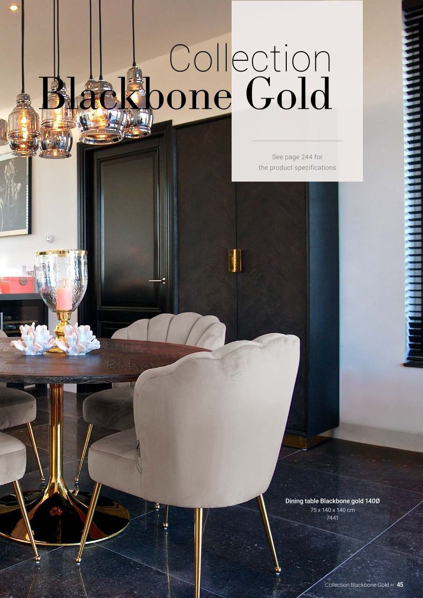 طاولة جانبية من Richmond Interiors Blackbone فضي (أسود ريفي)