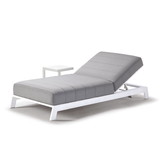 Grattoni Sun Lounger Bite S - Leveys 90 cm - Pehmustettu - alumiini aurinkoen kanssa