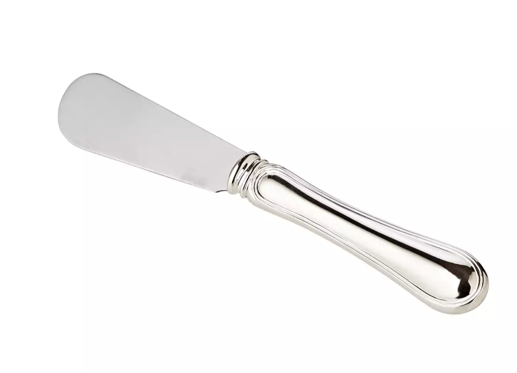 Edzard Buttermesser Faden (Länge 15 cm), klassisches Design, edel versilbert-Stil-Ambiente-2164