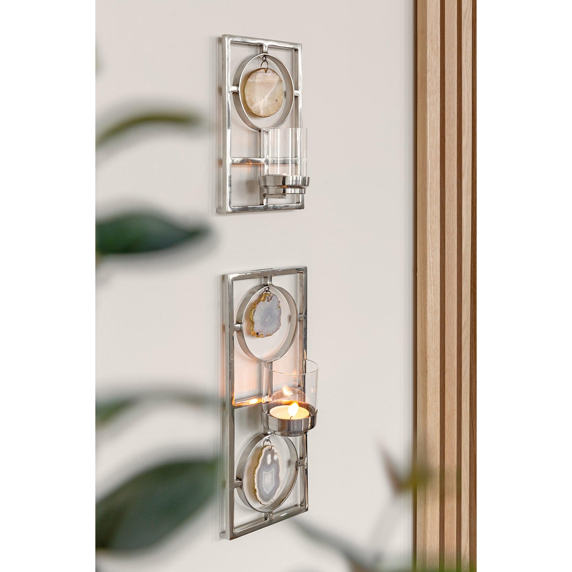 Fink Living Pietra Kerzenhalter mit Glas-4042911420702-Stil-Ambiente-142070