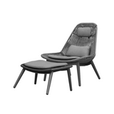 Grattoni Como Lounge Stuhl mit Hocker-Stil-Ambiente-