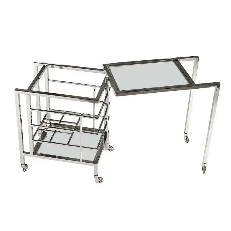 Hazenkamp Bar Trolley Ernesto 72x42x77cm With Clear Glass-www.Stil-Ambiente.de-109564