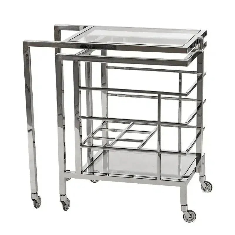 Hazenkamp Bar Trolley Ernesto 72x42x77cm With Clear Glass-www.Stil-Ambiente.de-109564