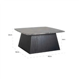 Richmond Interiors Couchtisch Couchtisch Quatro set/4 schwarz-couchtische-Stil-Ambiente