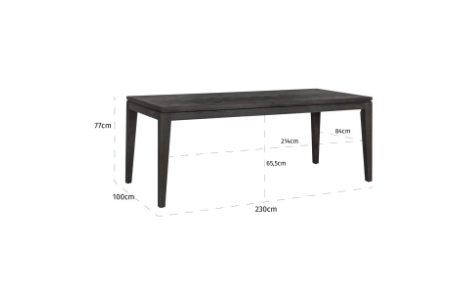 Richmond Interiors Esstisch Blackbone 230cm-Esstisch-Stil-Ambiente