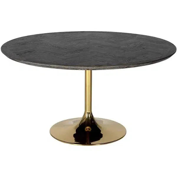 Richmond Interiors Esstisch Blackbone Ø140 gold-Esstisch-Stil-Ambiente