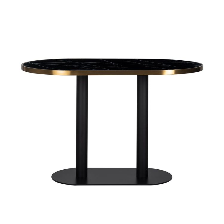 Richmond Interiors Esstisch Zenza oval (Black) / 70 cm x 120 cm x 75 cm-8720621676522-Stil-Ambiente-7227