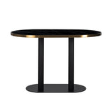 Richmond Interiors Esstisch Zenza oval (Black) / 70 cm x 120 cm x 75 cm-8720621676522-Stil-Ambiente-7227