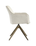 Richmond Interiors Esszimmerstuhl Design Arm Chair Fire Retardant White Chenille Khaki Anthrazit-Esszimmerstuhl-Stil-Ambiente-8720621675785