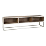 Richmond Interiors TV Board TV Lowboard Fernsehkommode TV-Sideboard Redmond mit 3 offenen Fächern-TV Board-Stil-Ambiente-