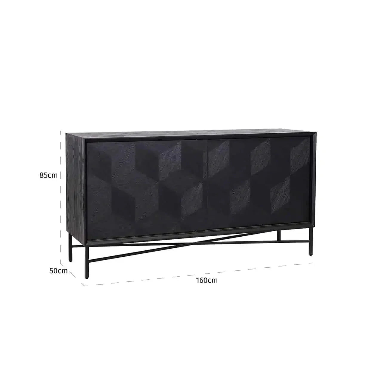 Richmond Interiors Sideboard Anrichte Blax 2-Türen-sideboard-Stil-Ambiente-8720621605430