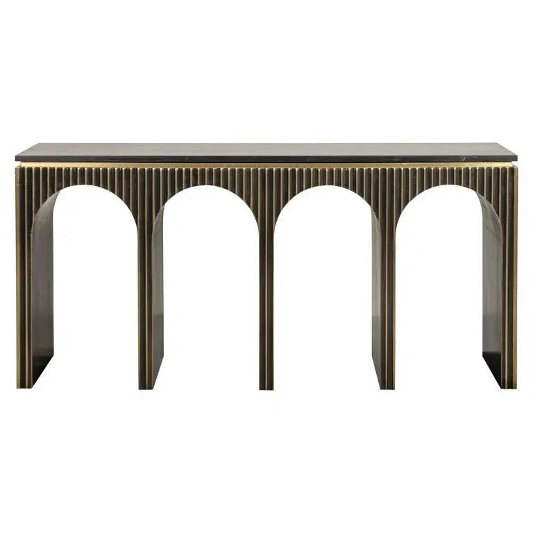 Richmond Interiors Sideboard Les Arcs (Brushed Gold)-8721009409978-www.Stil-Ambiente.de-8874