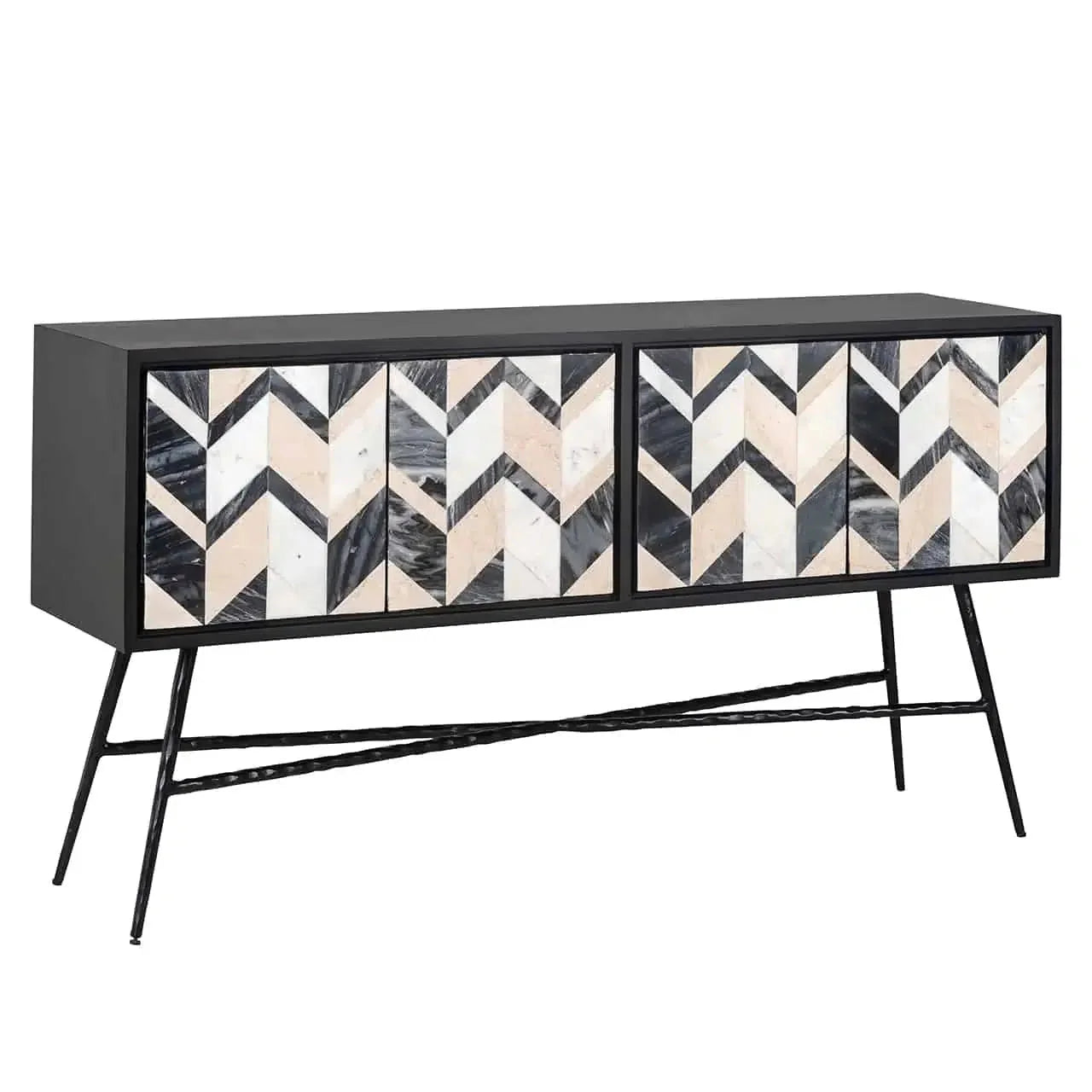 Richmond Interiors Sideboard Rostelli Anrichte 4-türig-sideboard-Stil-Ambiente-8720621685418