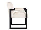 Richmond Interiors Stuhl Beck white chenille-8720621692256-Stil-Ambiente-S4707 WHITE CHENILLE