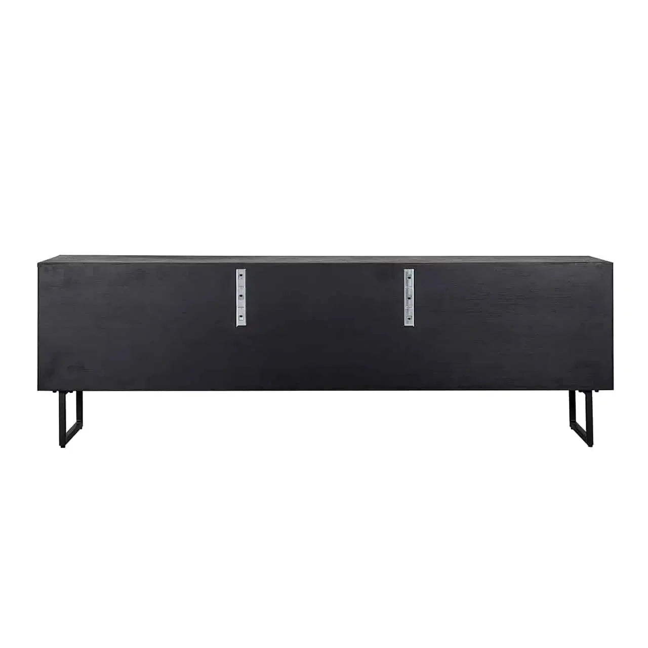 Richmond Interiors TV Sidebard TV Board Fernsehkommode TV-Anrichte Blax 2 Klappen 1 Einlegeboden (Schwarz)-TV Board-8720621605492-Stil-Ambiente