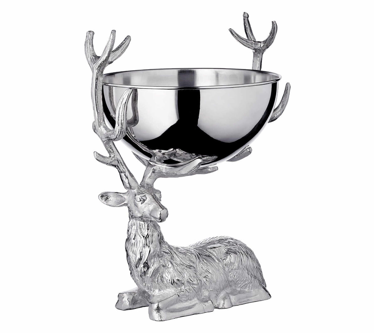 Edzard Champagner- Weinkühler Schale Obstschale Hirsch Silber Animal Collection-schale-Stil-Ambiente-7702