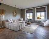 Richmond Interiors καναπέ Couch Cube 3 Καθισμένος σαλόνι αριστερά (Quartz Khaki 903)