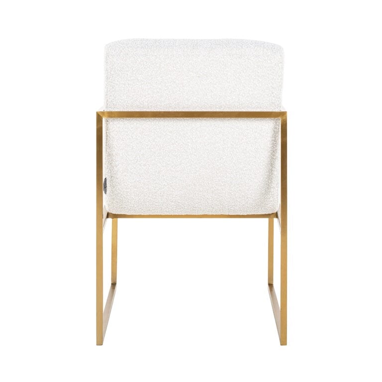 Richmond Dining Chair Esszimmerstuhl White Bucle´ Samt Velvet-Esszimmerstuhl-Stil-Ambiente-