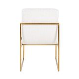 Richmond Dining Chair Esszimmerstuhl White Bucle´ Samt Velvet-Esszimmerstuhl-Stil-Ambiente-