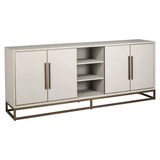 Richmond Interiors Anrichte Whitebone brass 4-Türen Sideboard (Verona Grey)-8720621694649-Stil-Ambiente-7793