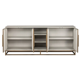 Richmond Interiors Anrichte Whitebone brass 4-Türen Sideboard (Verona Grey)-8720621694649-Stil-Ambiente-7793