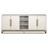 Richmond Interiors Anrichte Whitebone brass 4-Türen Sideboard (Verona Grey)-8720621694649-Stil-Ambiente-7793