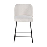 Richmond Interiors Barstuhl Pullitzer white bouclé / schwarz-8720621662808-Stil-Ambiente-S4515 WHITE BOUCLÉ