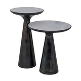 Richmond Interiors Beistelltisch Ethan 38Ø schwarz (Black)-8720621674580-Stil-Ambiente-825113