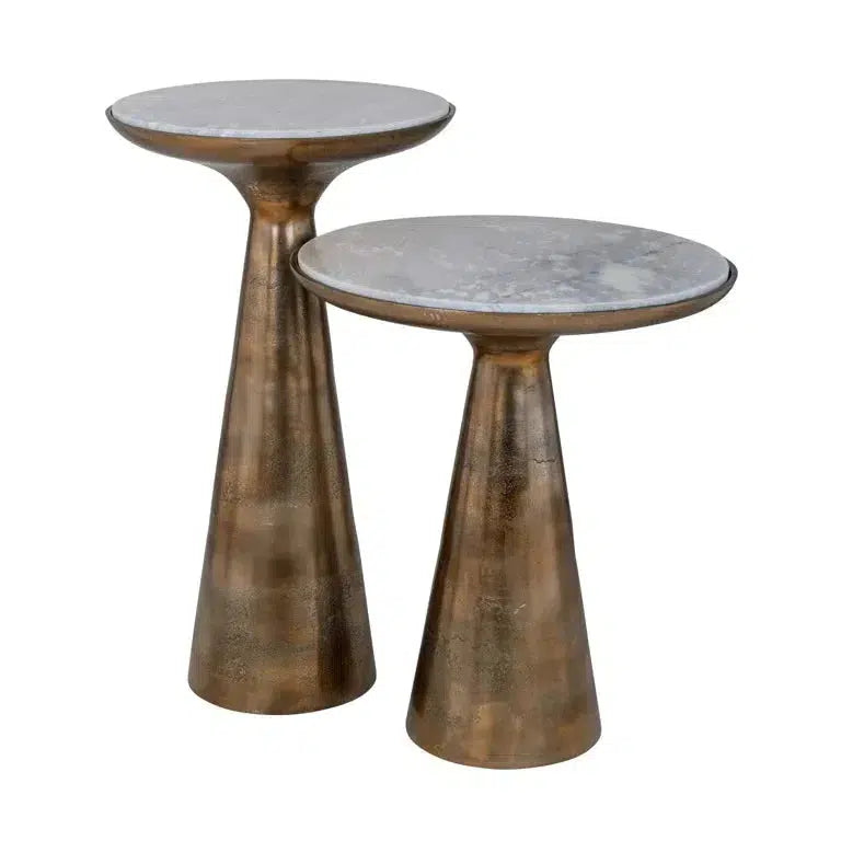 Richmond Interiors Beistelltisch Ethan 46Ø brushed gold (Gold)-8720621674610-Stil-Ambiente-825116