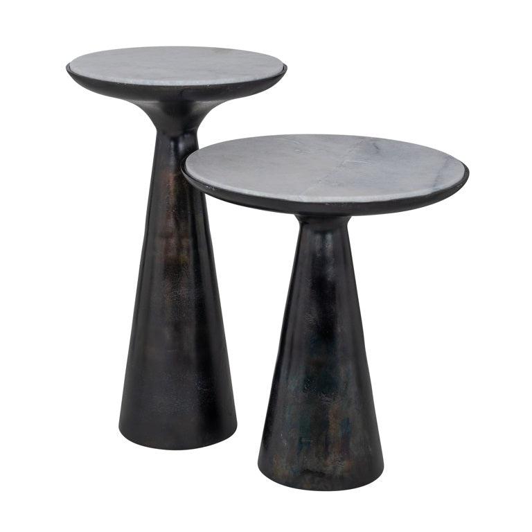 Richmond Interiors Beistelltisch Ethan 46Ø schwarz (Black)-8720621674597-Stil-Ambiente-825114