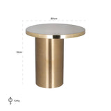 Richmond Interiors Beistelltisch Naya (Brushed Gold)-8720621679639-Stil-Ambiente-825177