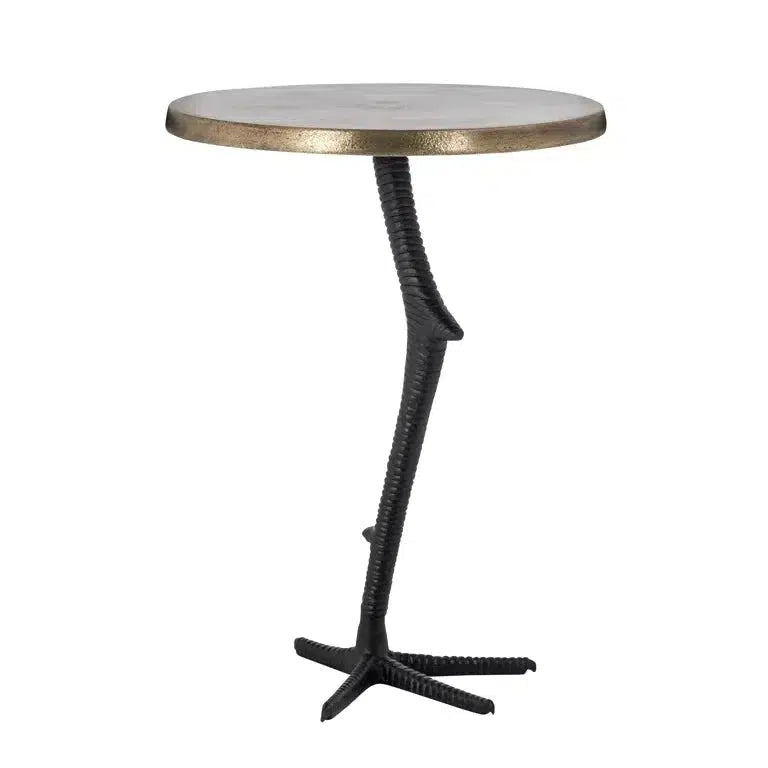 Richmond Interiors Beistelltisch Ostrich (Black/gold)-8720621673989-Stil-Ambiente-825106