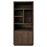 Richmond Interiors Bücherschrank Oakura 2 Türen (Brown)-8720621692379-Stil-Ambiente-6502 BROWN