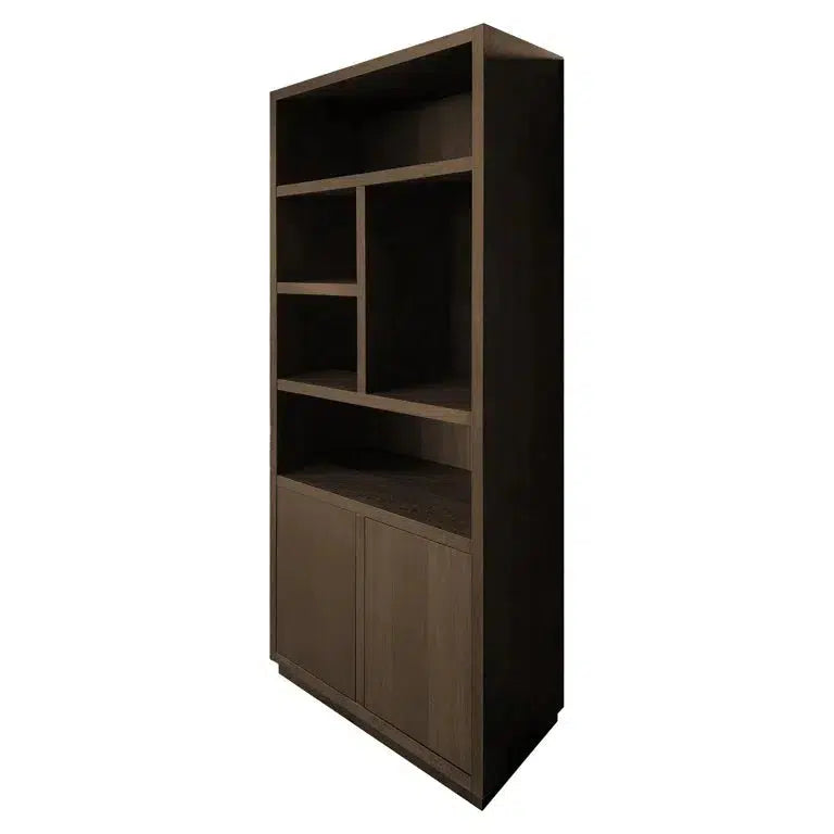 Richmond Interiors Bücherschrank Oakura 2 Türen (Brown)-8720621692379-Stil-Ambiente-6502 BROWN