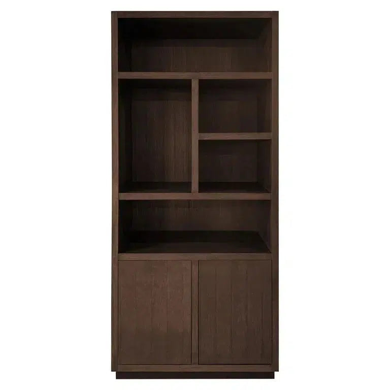 Richmond Interiors Bücherschrank Oakura 2 Türen (Brown)-8720621692416-Stil-Ambiente-6515 BROWN