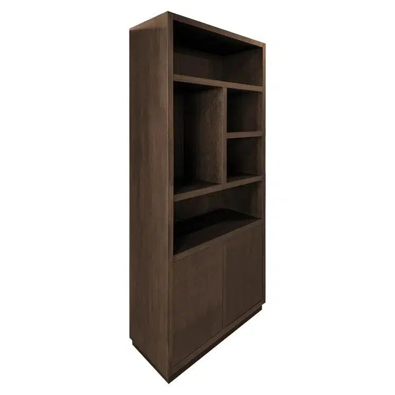 Richmond Interiors Bücherschrank Oakura 2 Türen (Brown)-8720621692416-Stil-Ambiente-6515 BROWN