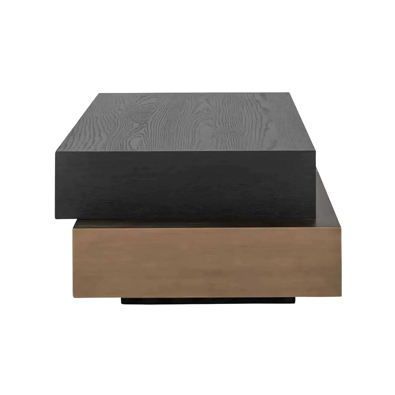 Richmond Interiors Couchtisch Cambon block (Dark coffee)-couchtische-Stil-Ambiente