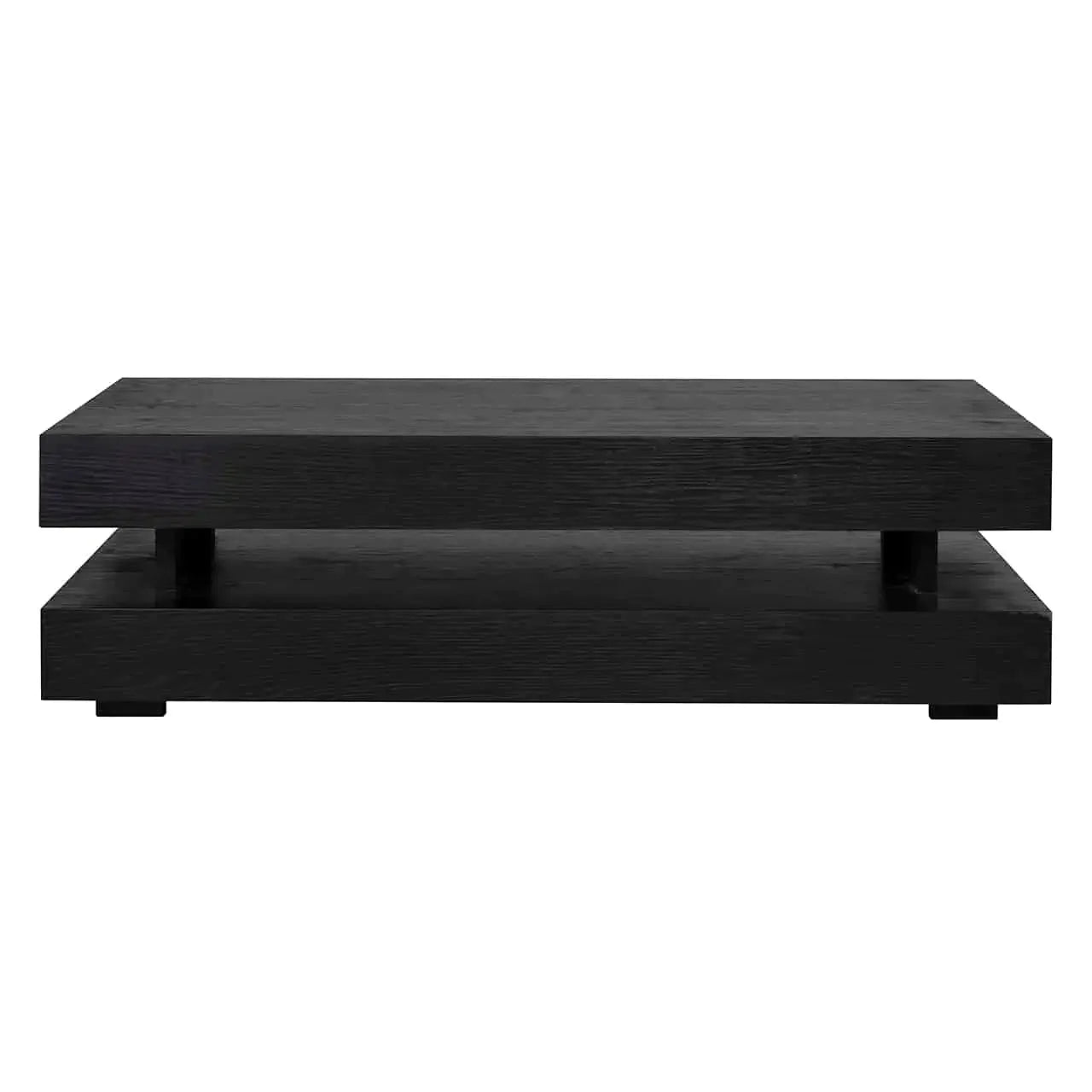 Richmond Interiors Couchtisch Couchtisch Oakura Block H schwarz-couchtische-Stil-Ambiente