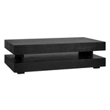 Richmond Interiors Couchtisch Couchtisch Oakura Block H schwarz-couchtische-Stil-Ambiente