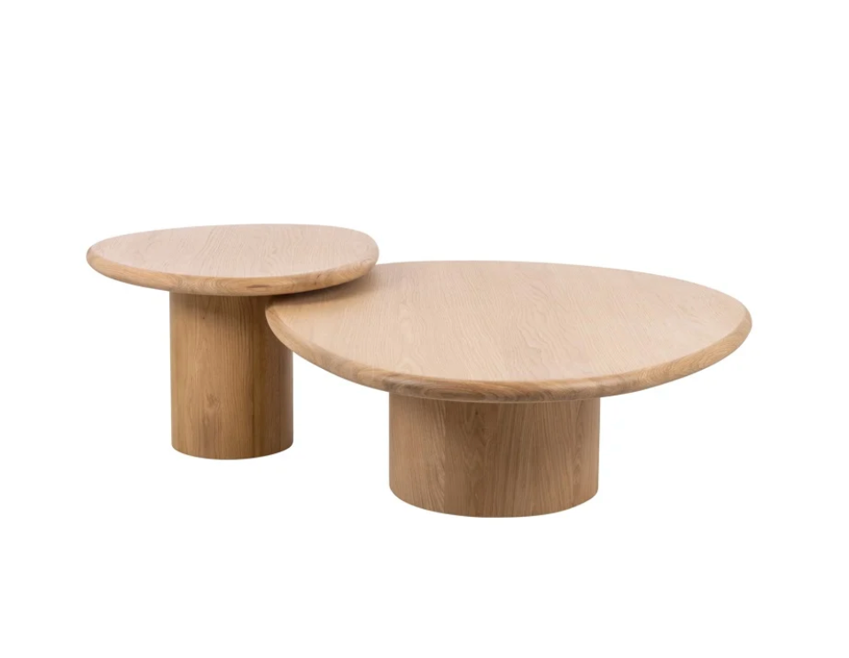 Richmond Interiors Couchtisch Oakley Set von 2 (Natural oak)-8721009402191-Stil-Ambiente-7882