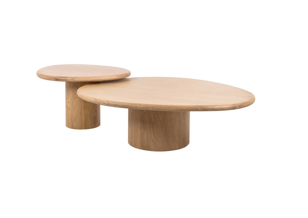 Richmond Interiors Couchtisch Oakley Set von 2 (Natural oak)-8721009402191-Stil-Ambiente-7882