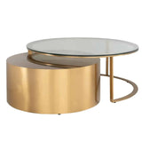 Richmond Interiors Couchtisch Orlan 2er-Set (Gold)-couchtische-Stil-Ambiente