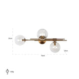 Richmond Interiors Deckenlampe Davine (Brushed Gold)-8720621616139-Stil-Ambiente-ML-0008