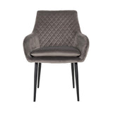 Richmond Interiors Dining Chair Esszimmerstuhl Samt Luxus-Esszimmerstuhl-Stil-Ambiente-