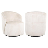 Richmond Interiors Drehsessel Sofia white chenille-8720621679981-Stil-Ambiente-S4556