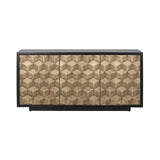 Richmond Interiors Esher Sideboard 3-türig (Schwarz)-sideboard-Stil-Ambiente-8720621684213