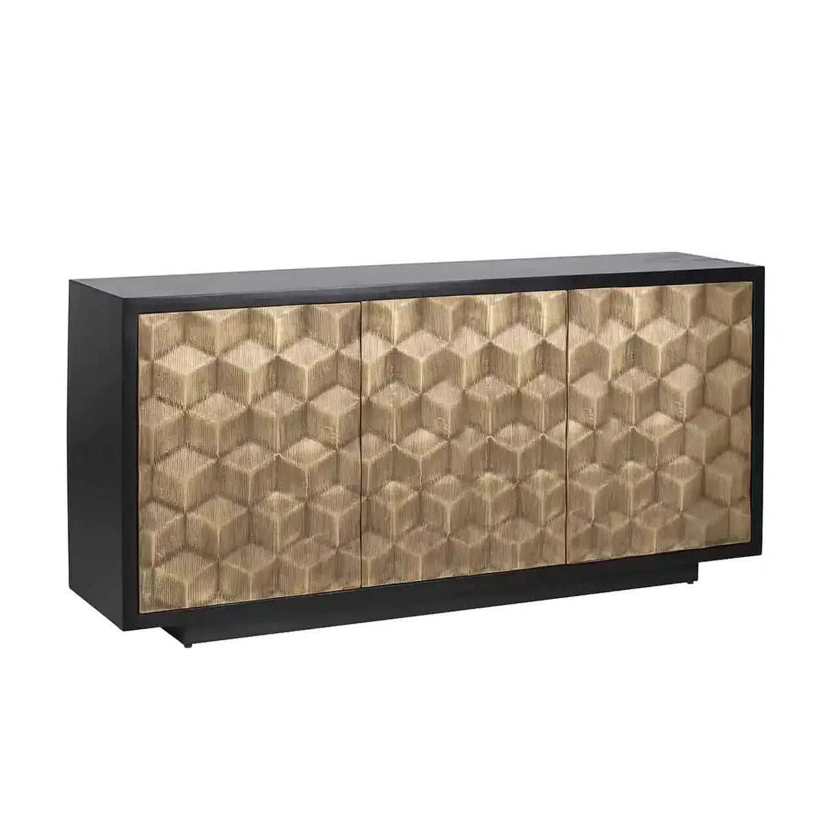 Richmond Interiors Esher Sideboard 3-türig (Schwarz)-sideboard-Stil-Ambiente-8720621684213