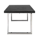 Richmond Interiors Esstisch Blackbone silver 220-Esstisch-Stil-Ambiente