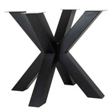 Richmond Interiors Esstisch Bodhi Tischbeine cross Bodhi Black only legs-Esstisch-Stil-Ambiente