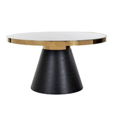 Richmond Interiors Esstisch Odin 140Ø (Gold)-8720621604334-Stil-Ambiente-7362